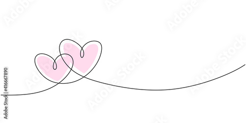 Continuous line drawing of ...