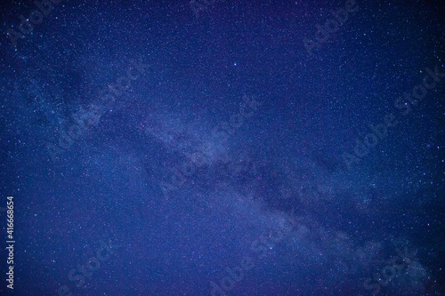 満点の星と天の川　岩木山より