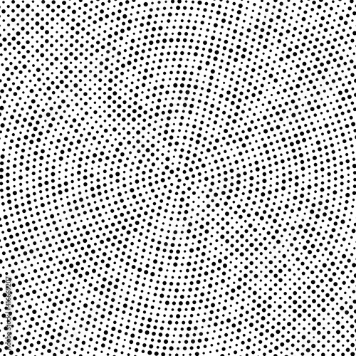 Pop art dots background. Geometric vintage monochrome fade wallpaper. Halftone black and white geometric design. Pop art print. Retro pattern. Comics book magazine cover. 90-s style.
