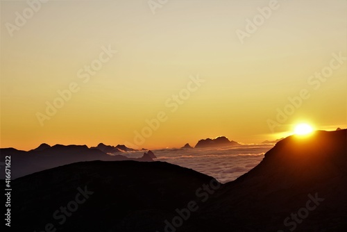 Sunrise,Dachstein Krippenstein, Austria