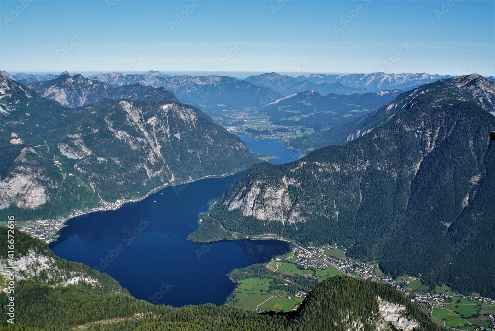 View from Five fingers, Dachstein-Krippenstein. View from Five fingers, Dachstein-Krippenstein.