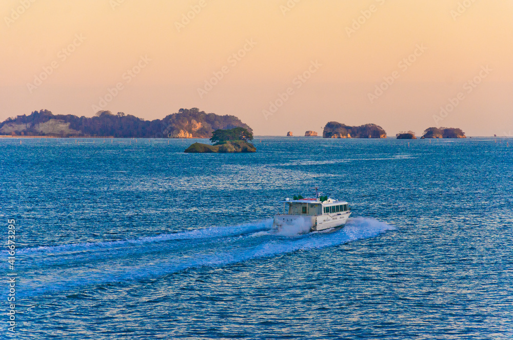 Matsushima bay, Miyagi prefecture, Japan. Matsushima bay, Miyagi prefecture, Japan.