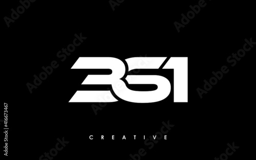 361 Letter Initial Logo Design Template Vector Illustration