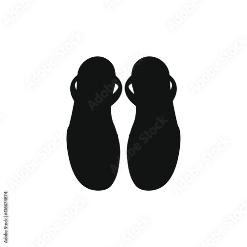 vector icon, typical sandals of menorca