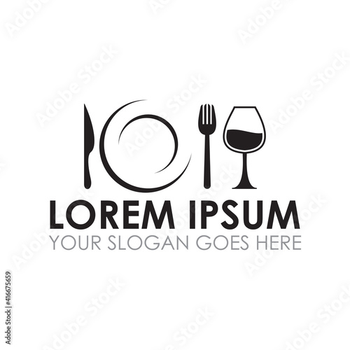 food and drink vector , restaurant logo vector