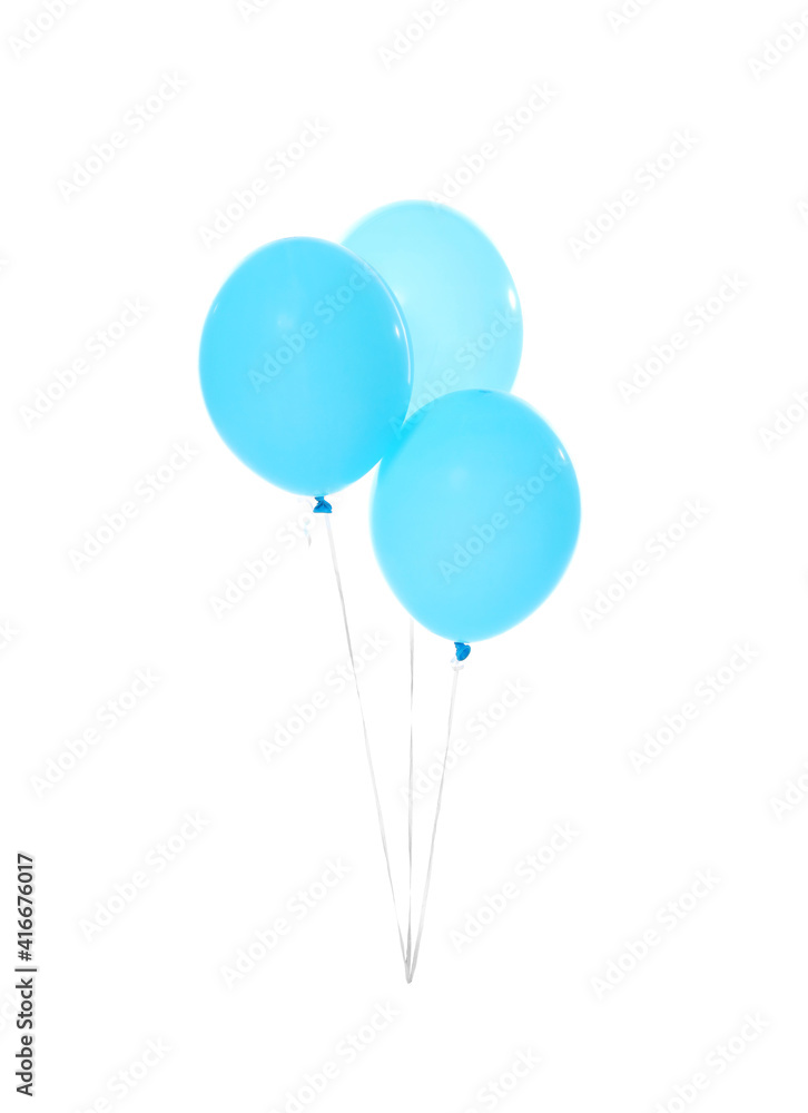 Air balloons on white background Air balloons on white background