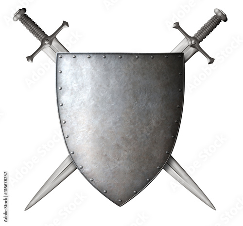 medieval knight shield and ...