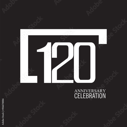 120 YEAR ANNIVERSARY CELEBRATION VECTOR DESIGN TEMPLATE ILLUSTRATION