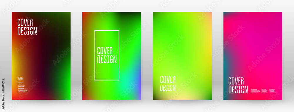 Fototapeta premium Pastel Soft. Rainbow Gradient Set Color Background