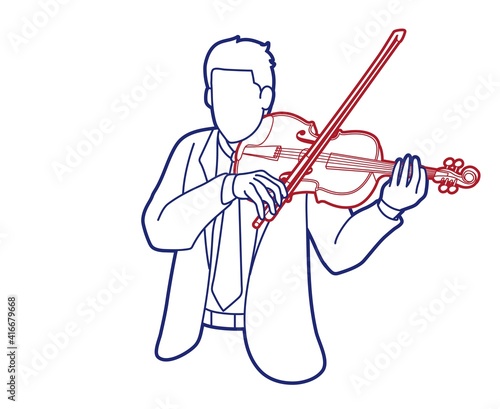 Violin Musician Orchestra Instrument Graphic Vector