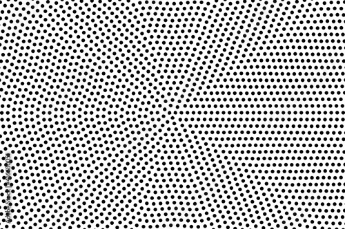 Pop art dots background. Geometric vintage monochrome fade wallpaper. Halftone black and white geometric design. Pop art print. Retro pattern. Comics book magazine cover. 90-s style.