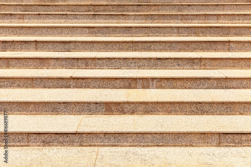 Exterior light brown sandstone stairs pattern and background