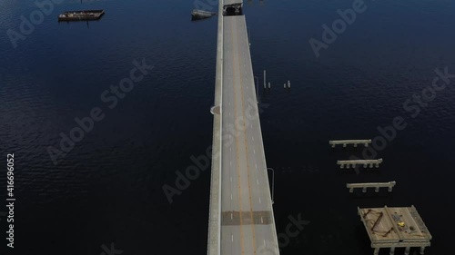 Hurricane Sally Pensacola, Pensacola Bay Bridge damage photo