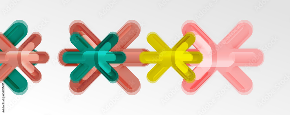 Abstract glossy crosses background for business or technology presentations, internet posters or web brochure covers Abstract glossy crosses background for business or technology presentations, internet posters or web brochure covers