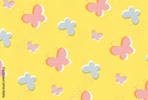 seamless pattern with butterflies for banners, cards, flyers, social media wallpapers, etc.