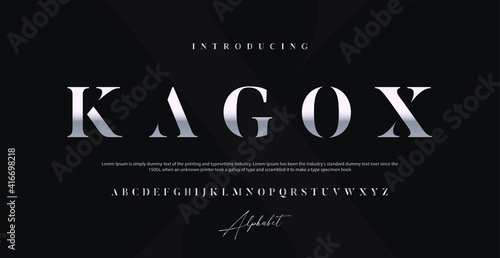 Modern Alphabet Font. Typography urban style fonts for technology, digital, movie logo design. vector illustration