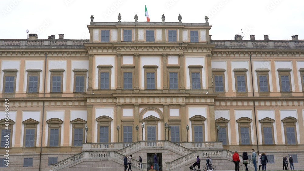 Europe, Italy , Milan February 2021 - Villa Reale in Monza city 