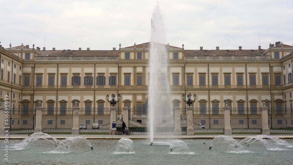Europe, Italy , Milan February 2021 - Villa Reale in Monza city 