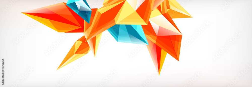 Vector 3d triangles and pyramids abstract background for business or technology presentations, internet posters or web brochure covers Vector 3d triangles and pyramids abstract background for business or technology presentations, internet posters or web brochure covers
