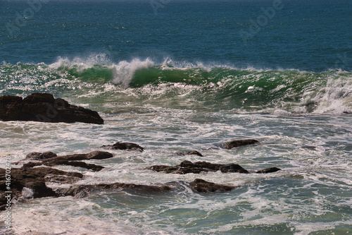 Giant hurricane waves at Point Mugu state park photo