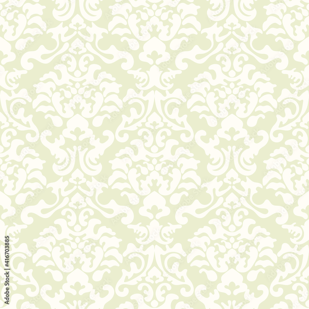 Baroque wallpaper. Seamless vector background ornate art deco decorative leaves. Damascus Baroque wallpaper. Seamless vector background ornate art deco decorative leaves. Damascus