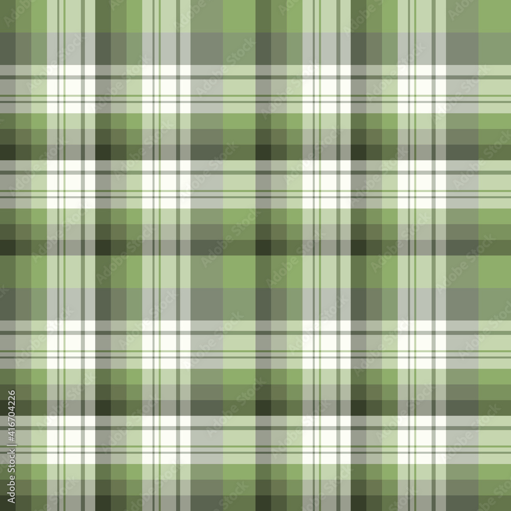 Seamless pattern in beautiful green colors for plaid, fabric, textile, clothes, tablecloth and other things. Vector image.