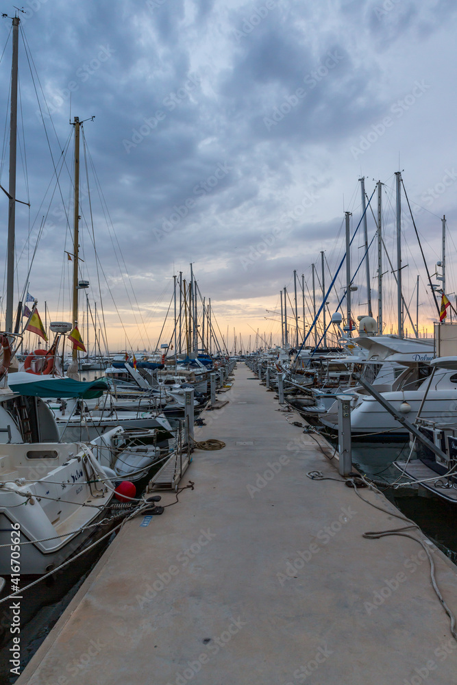 Denia harbour, Spain