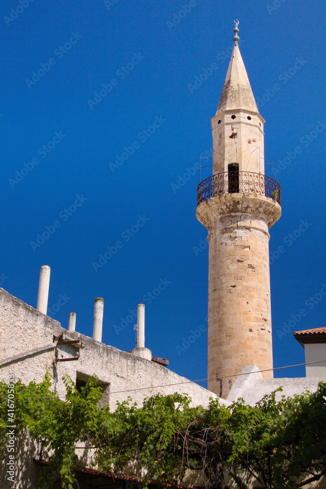 Minaret in Chania on Crete in Greece, Europe
