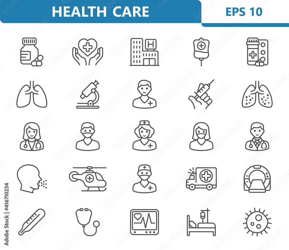 Healthcare, Health Care, Medical, Medicine, Hospital Icons