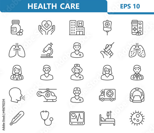 Healthcare, Health Care, Medical, Medicine, Hospital Icons