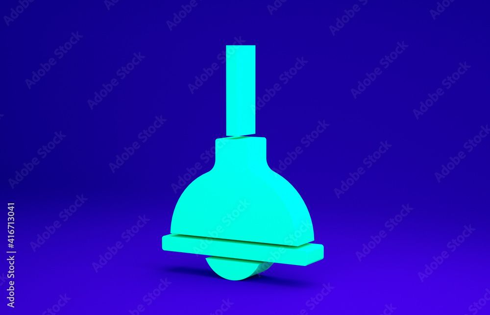 Green Lamp hanging icon isolated on blue background. Ceiling lamp light bulb. Minimalism concept. 3d illustration 3D render. Green Lamp hanging icon isolated on blue background. Ceiling lamp light bulb. Minimalism concept. 3d illustration 3D render.
