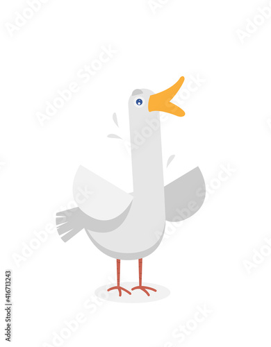 Cute Bird Flat vector design
