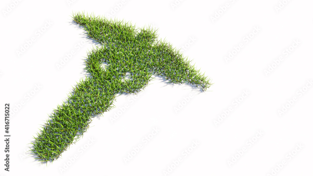 Concept or conceptual green summer lawn grass isolated white background, sign of the caduceus medical symbol. 3d illustration metaphor for emergency, ambulance, hospital pharmacy, health or medicine Concept or conceptual green summer lawn grass isolated white background, sign of the caduceus medical symbol. 3d illustration metaphor for emergency, ambulance, hospital pharmacy, health or medicine