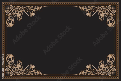 Vintage Frame With Ornament