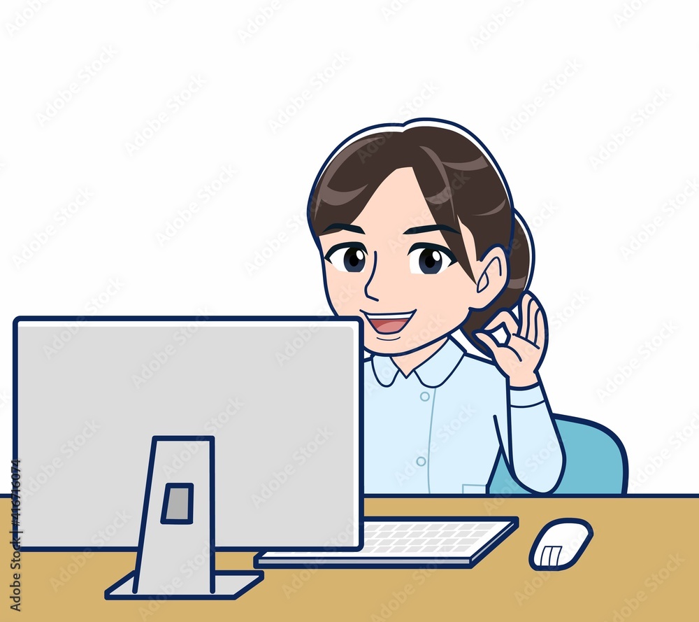 看護師の服を着た女性