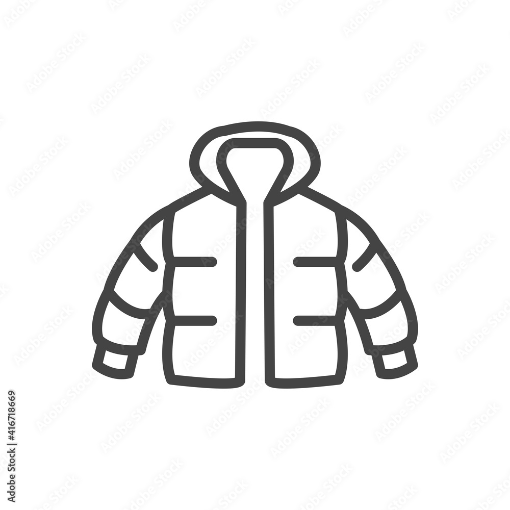 Sweater in simple minimal icon. Modern outline on white background Sweater in simple minimal icon. Modern outline on white background