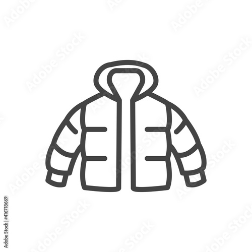 Sweater in simple minimal icon. Modern outline on white background