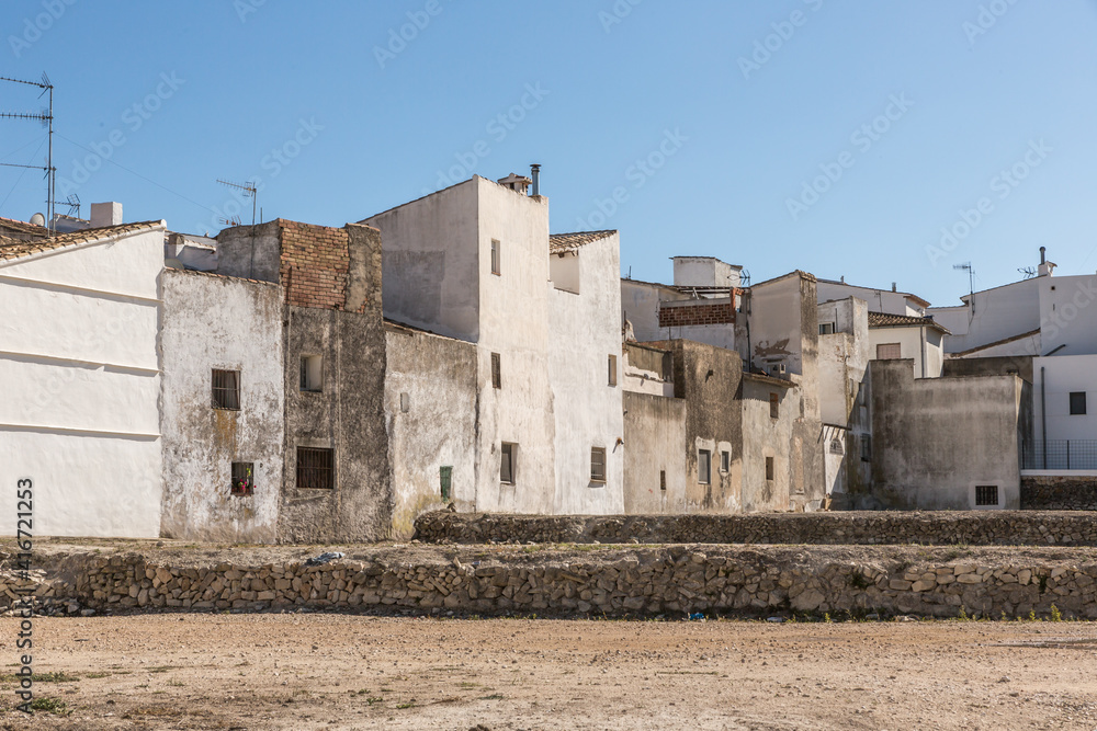 Abandoned square in Calpe