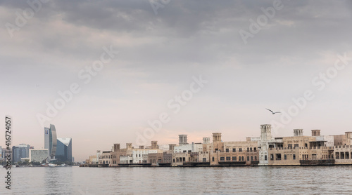 Wallpaper Mural buildings of Old Dubai at sunrise Torontodigital.ca