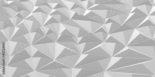Fototapeta Naklejka Na Ścianę i Meble -  White Geometric Poligon Abstract Background