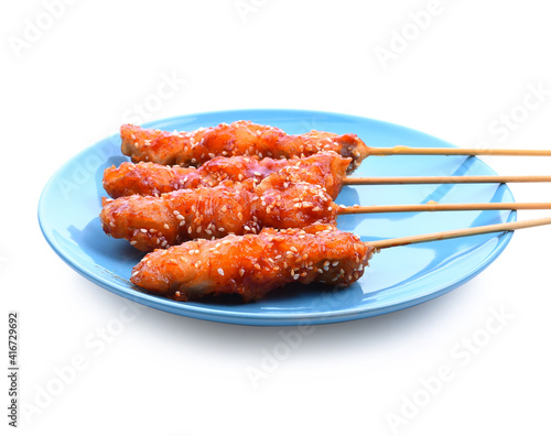 Spicy chicken, korean food, chicken