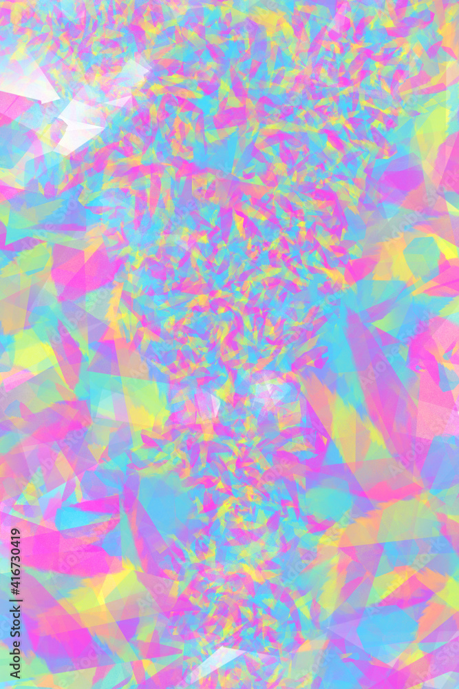 Kristallwirbel, abstrakt gemalter Hintergrund