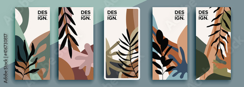 Trendy editable template for social networks stories, vector illustration. Design backgrounds for social media.