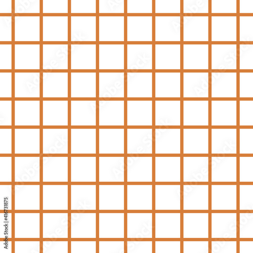 Orange seamless checkered pattern. Backgrounds and wallpapers for rustic tablecloth  cards  fabrics  packaging  textiles. Vector traditional checkered texture. 