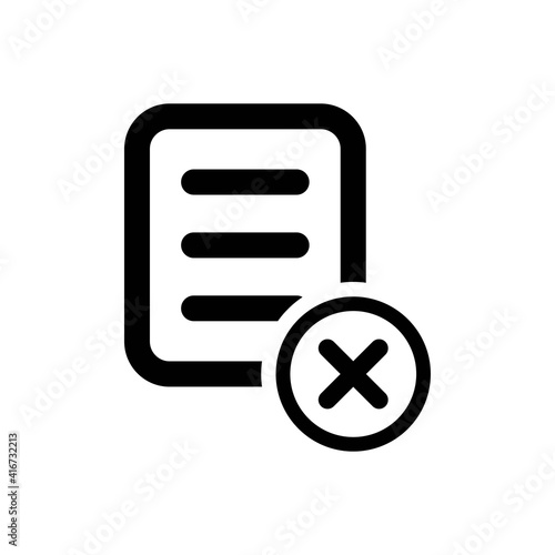 File remove icon