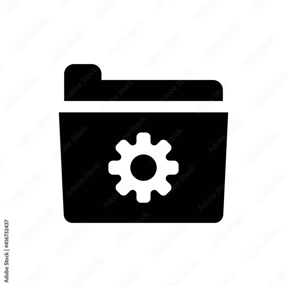 Folder gear icon Folder gear icon