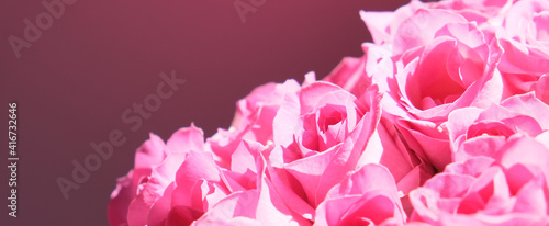 Large bouquet of pink roses