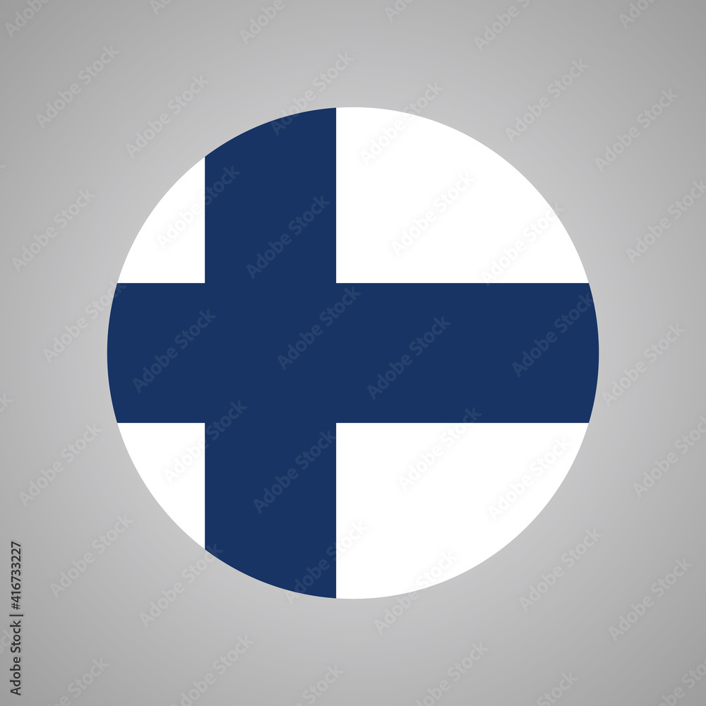 Flag of Finland, Vector Illustration. Flag of Finland, Vector Illustration.
