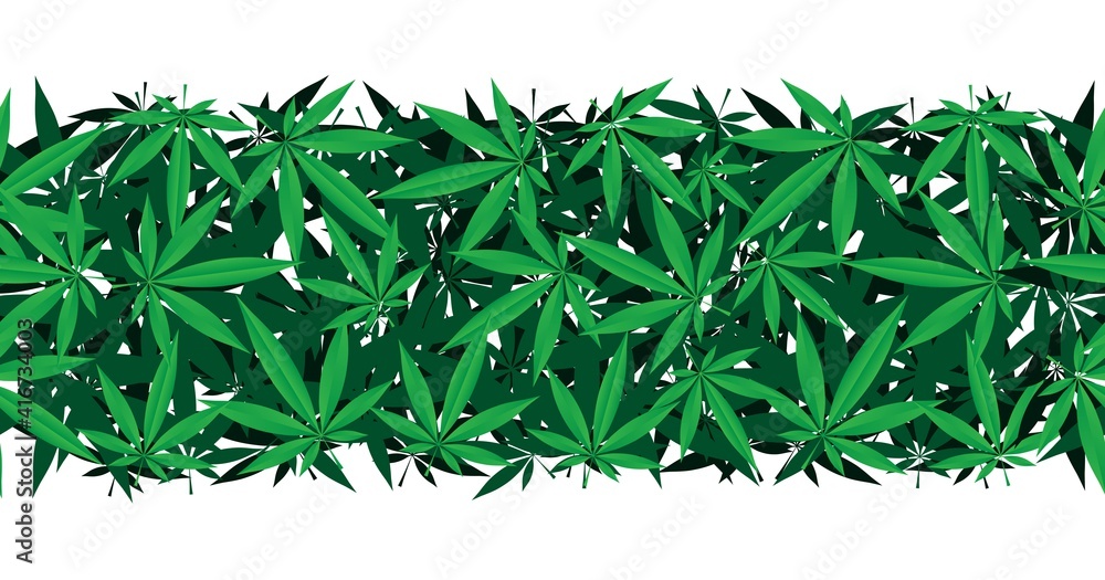 Obraz premium green marihuana icon