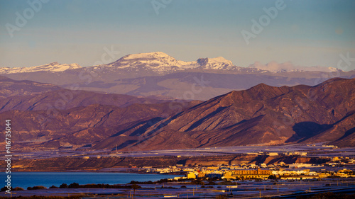 Mountains landscape and coast view, Spain